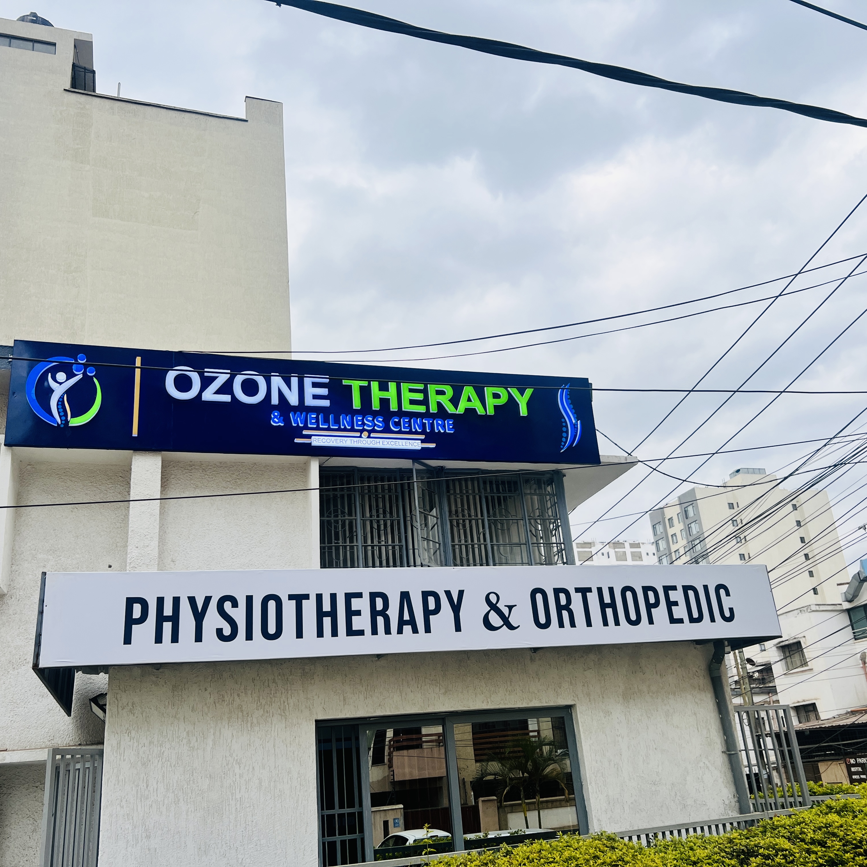 The Ozone Therapy and Wellness Centre signage on Oleshapara Avenue, South C, Nairobi